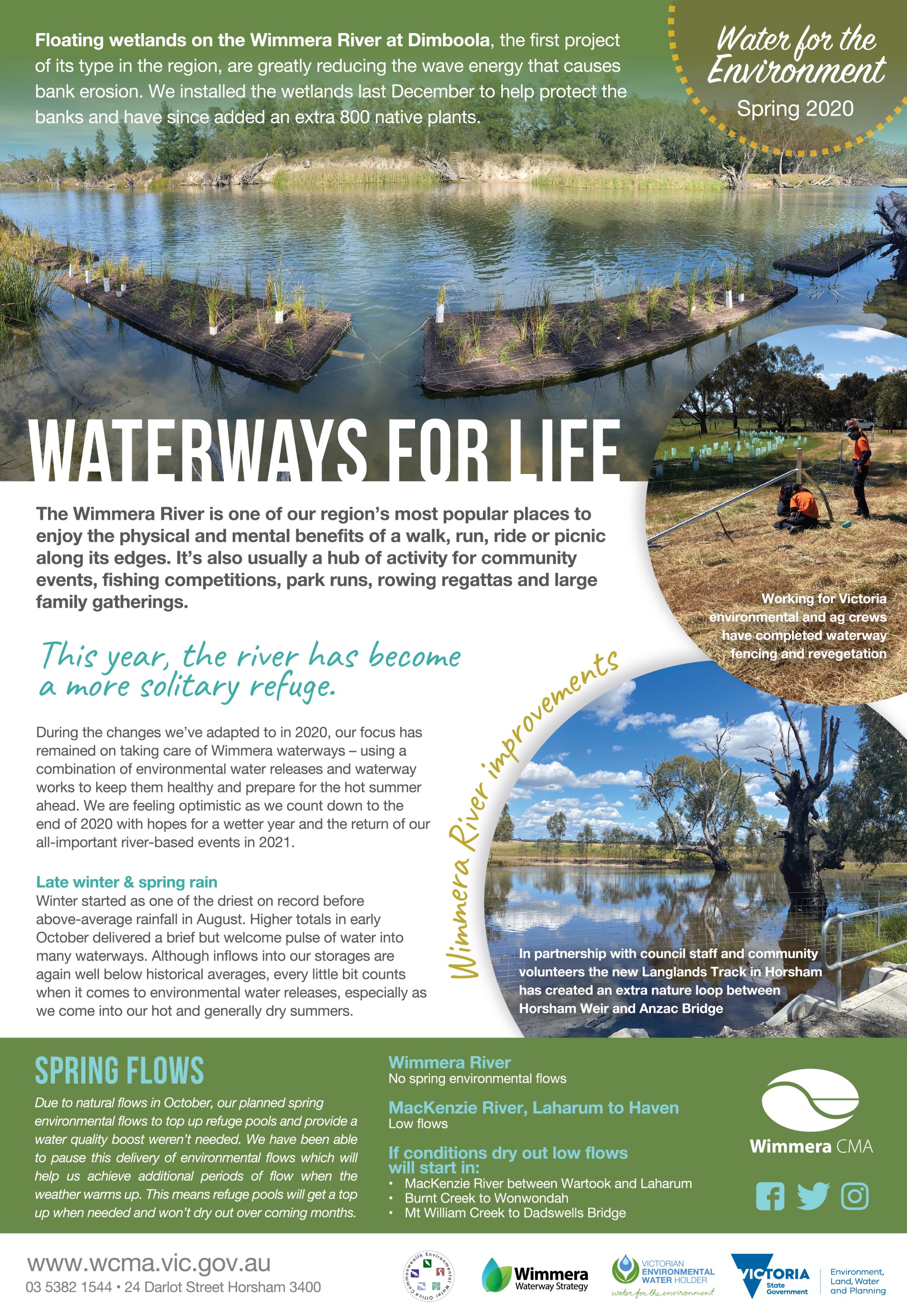 WCMA Spring Water for the Environment Update